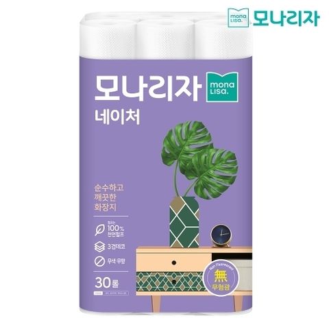 모나리자 [단품] 네이처 화장지 30롤*1팩