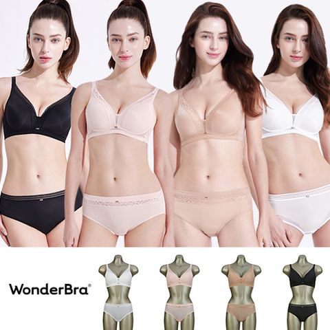 원더브라 와이어프리 브라팬티 4세트_WB161