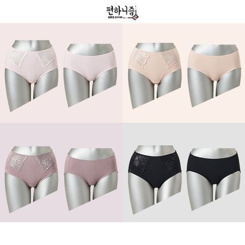 편하니즘 코튼레이스 팬티 8종