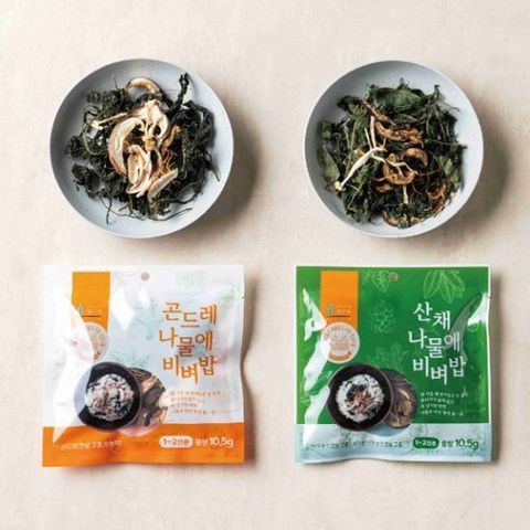 담우 나물에 비벼밥(곤드레7봉+산채7봉 팩당 10.5g)