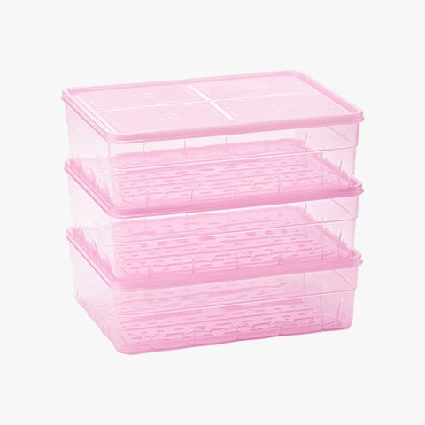 땡스소윤 냉동실 전용 밀폐용기 점보 3개