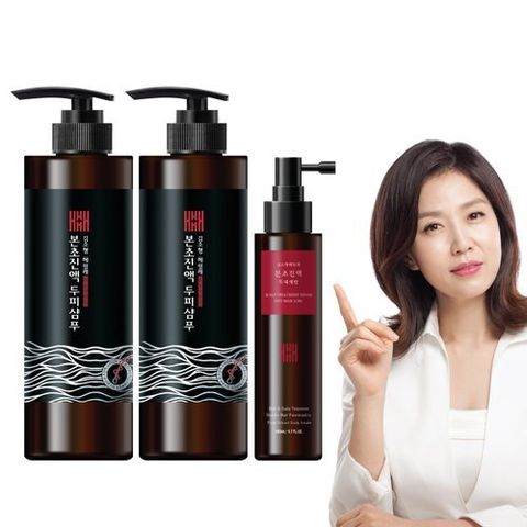 김소형헤밀레 (시크릿특가)김소형 본초진액 두피샴푸2병+두피세럼1병