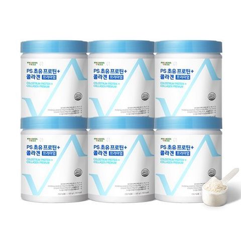 애플트리 김약사네 PS 초유 프로틴+콜라겐 프리미엄 저분자 분리유청 단백질 초유단백질 6통(3개월분)