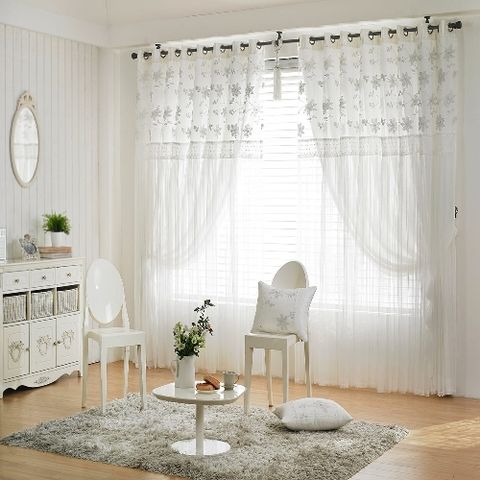 지나송 로사 웨딩스타일 이중커튼 슈퍼와이드특대형