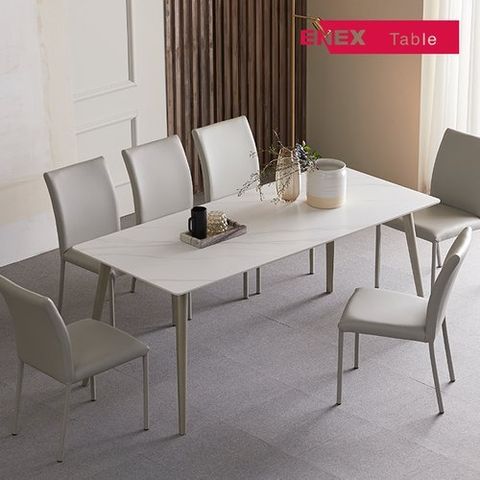 에넥스 라운지 통세라믹 식탁 6인
