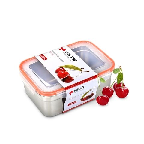 키친아트 스텐밀폐용기 사각6호