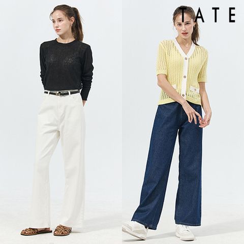 테이트 여성 린넨 블렌드 데님 팬츠 2종