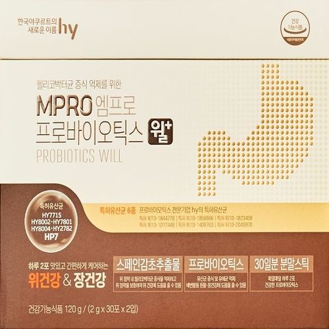 한국야쿠르트 hy 엠프로 프로바이오틱스 윌 플러스 6개월분