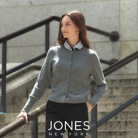 존스뉴욕 (블랙 55, 핑크 66) 24FW 캐시미어100 가디건