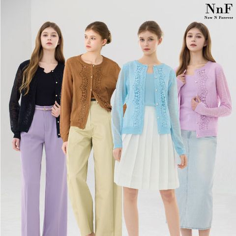 NnF 26SS 썸머 코튼 플라워 가디건+민소매 셋업