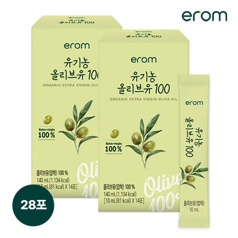 이롬 이롬 유기농 올리브유 100 2박스(28포)