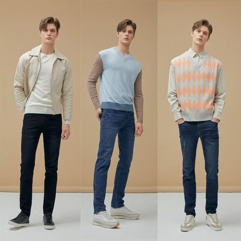 뱅뱅 남성 스트레치 밴딩 데님 3종