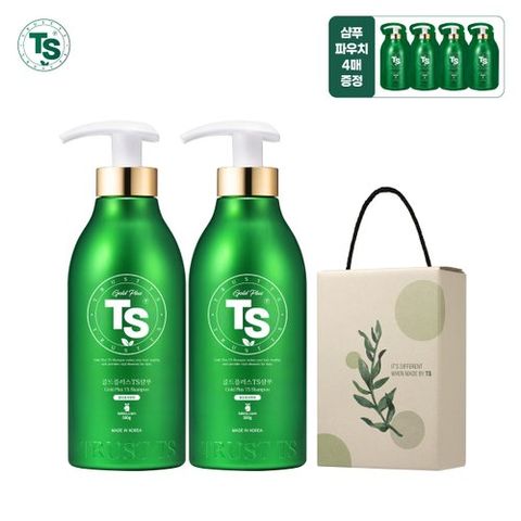 [티에스][TS 선물세트] 골드플러스샴푸 500g*2개+슈퍼케라틴6g*4개+선물박스*1개