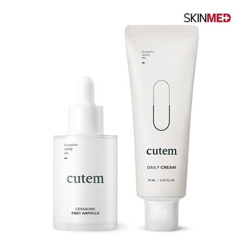 스킨메드 *큐템 세라밤 퍼스트 앰플 50ml + 데일리 크림 75ml