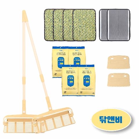 [닦앤비]리턴청소기 닦앤비 패밀리 세트 (청소기 본체 2개 + 걸레 4p + 정전기청소포 4p)