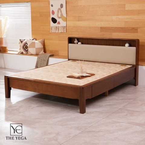 신라온돌흙침대 예가 서랍형 황토숯볼 원목 흙침대 퀸(Q)