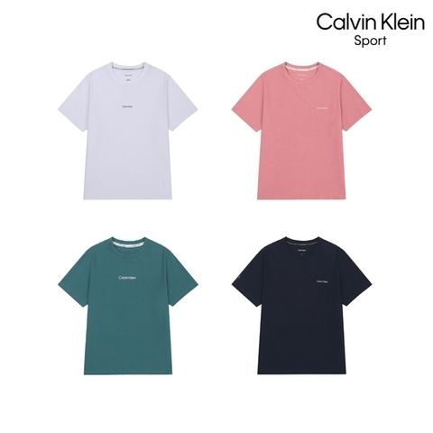 캘빈클라인 26SS 캘빈클라인 여성 라운드 반팔 티셔츠 4종