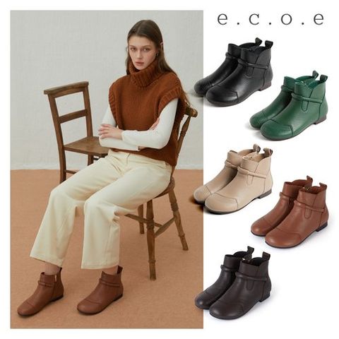 에코에 e.c.o.e 고트스킨 말랑 컴포트 부츠