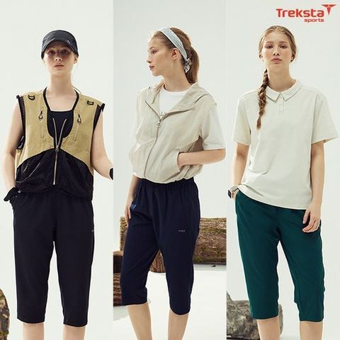 트렉스타스포츠 25SS 여성 쿨아이스 7부팬츠 3종