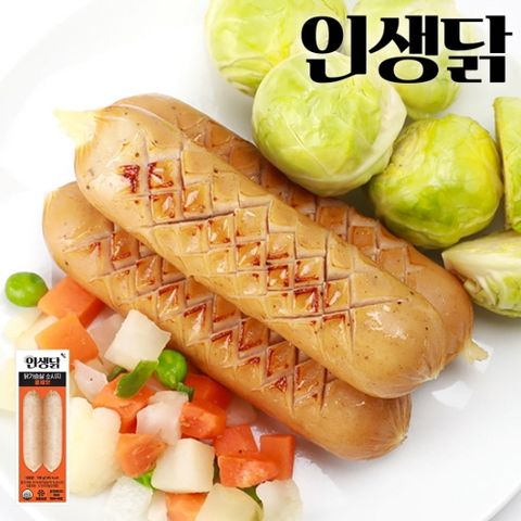 [인생닭]인생닭 닭가슴살 소시지 훈제맛 100g 10팩