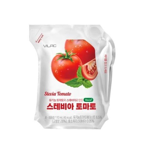 주식회사 비락 스테비아 토마토주스 110ml 24입 임상시험완료 스테비아토마토