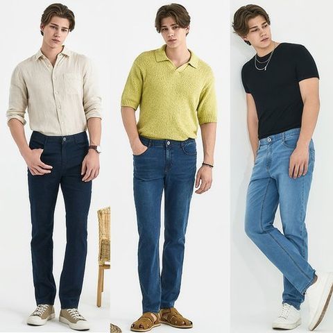 뱅뱅 24SS 썸머 남성 라이크라 데님 3종