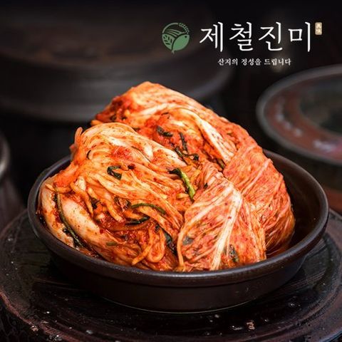 제철진미 국내산 갓담근 프리미엄 포기김치 2kg