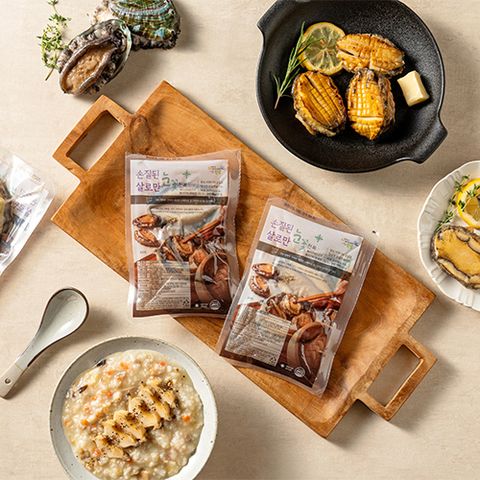 다시마전복수산 손질전복 살로만 3p x 7세트(총 21미 / 팩당 80g)