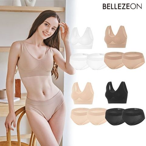 벨레즈온 (최종가)(12종) 데일리 심리스 스킨 브라팬티 패키지 (0)