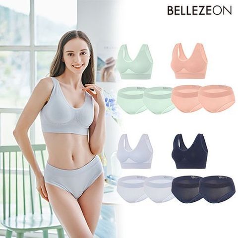 벨레즈온 (최종가)(12종) 데일리 심리스 파스텔 브라팬티 패키지 (0)