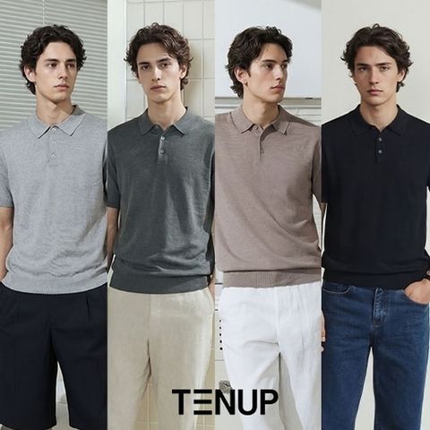 텐업 26SS 남성 썸머 린넨 카라니트 4종