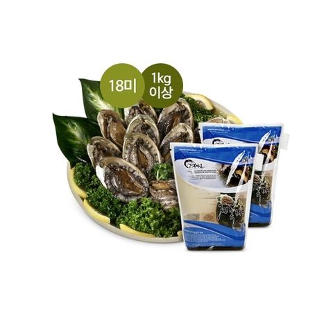 완도전복마을활전복 [2~3년산] 완도 활 전복18미 , 총 1kg 이상