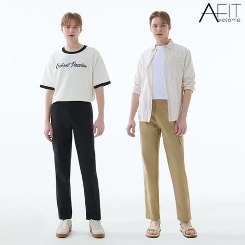 어썸핏 25SS 남성 비스코스 카고 팬츠 2종 RNBM