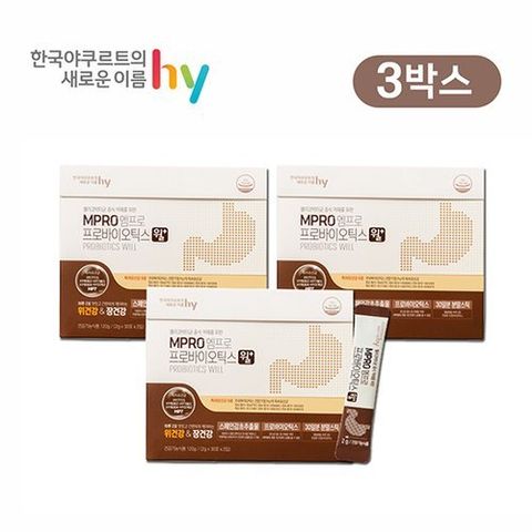 한국야쿠르트 hy 엠프로 프로바이오틱스 윌 3박스