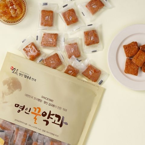 [김규흔 한과]명인 꿀약과 (파우치형) 500g