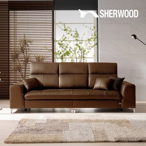 쉐우드가구 잰슨 3.5인용 이태리 천연통가죽 소파
