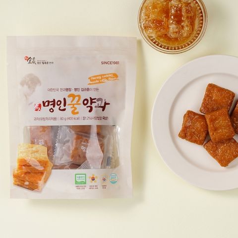 [김규흔 한과]명인 꿀약과 (파우치형) 80g