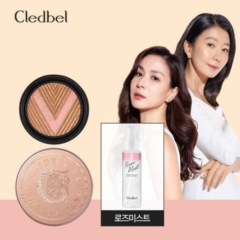 끌레드벨 리프트 V쿠션 본품13g 1개+리필13g 1개 + 로즈미스트 100ml 1개
