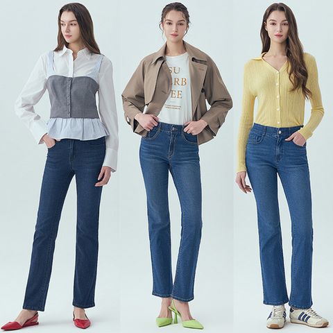 뱅뱅 26SS 여성 봄 라이크라 부츠컷 데님 3종