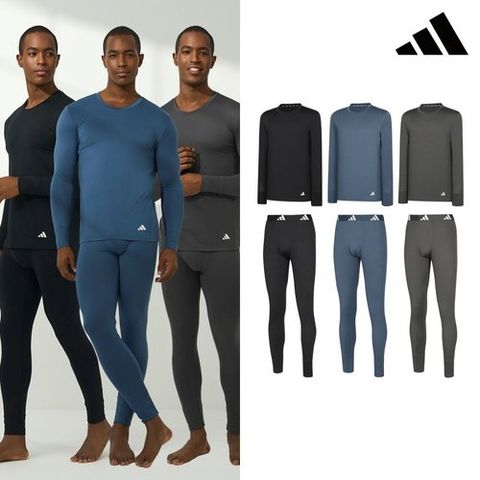 아디다스 (25FW) 아디다스 정품 남성 동내의 패키지(3세트)