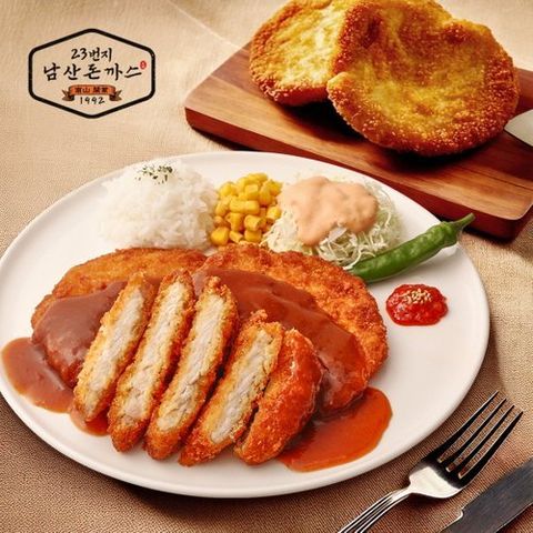 원조 23번지 남산돈까스 총 15개 세트(돈까스120g 15개+소스 30g 15개/ 한 팩당 3세트 묶음포장)