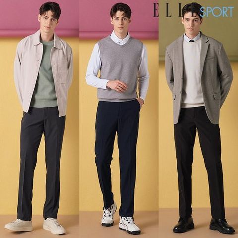 엘르스포츠 25FW 남성 기능성 릴렉스 팬츠3종
