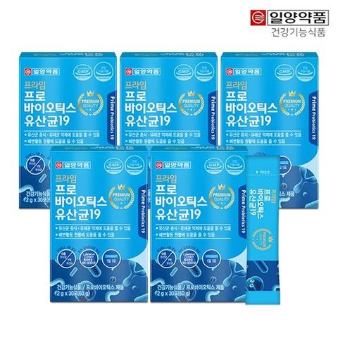 [일양약품]프라임 프로바이오틱스 유산균19(김치유산균함유) 5박스 /5개월분