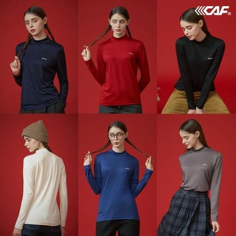 르까프 여성 데일리 모크넥티셔츠 6종