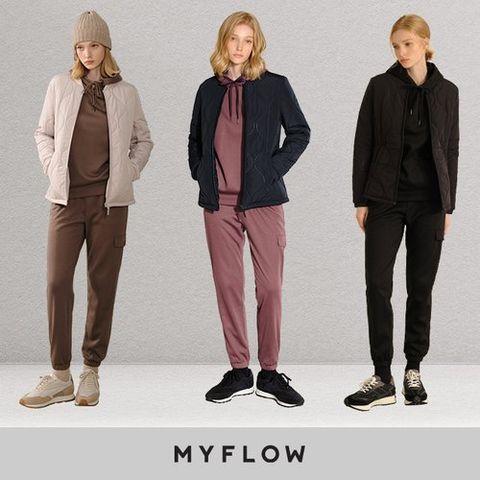 마이플로우 여성 보아퍼 셋업 3종