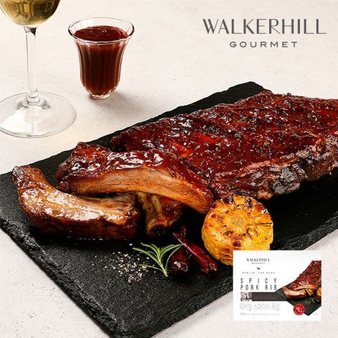 워커힐 스파이시 바베큐 폭립 400g*2팩