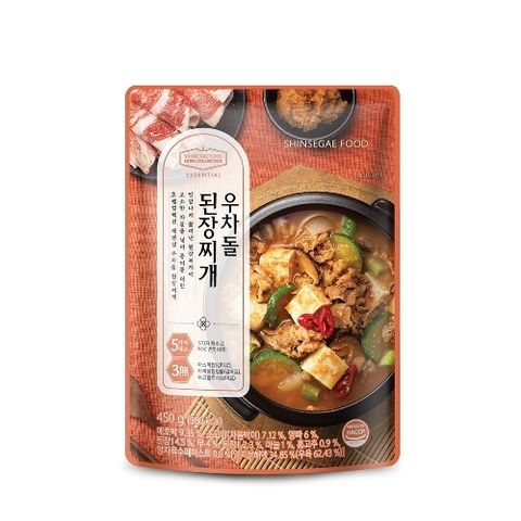 신세계푸드 [호텔컬렉션 에센셜] 우차돌 된장찌개 450gX4봉