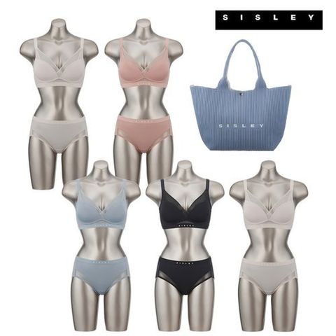 시슬리 (전고객 쇼퍼백)(25SS) SISLEY 핫썸머 데일리 브라팬티 패키지(4+1, 총 5세트)