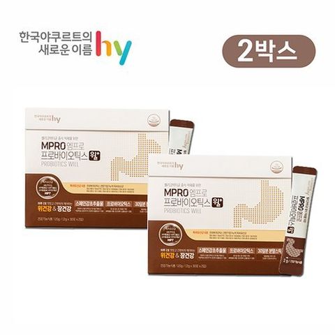 한국야쿠르트 hy 엠프로 프로바이오틱스 윌 2박스