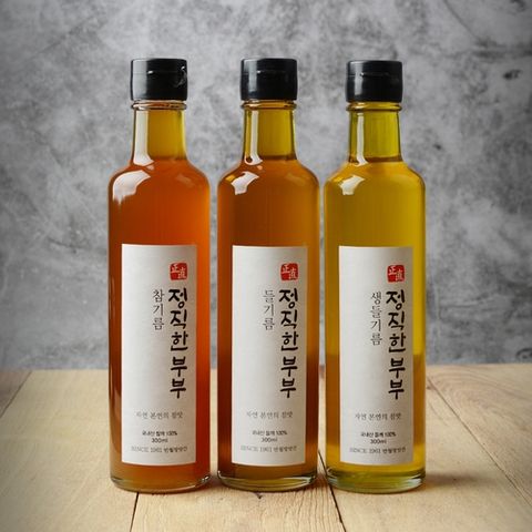 [미미의 밥상][정직한부부] 반월방앗간 당일생산 국내산 순수 들기름 300ml